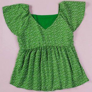 Plus Size Floral Peplum Top